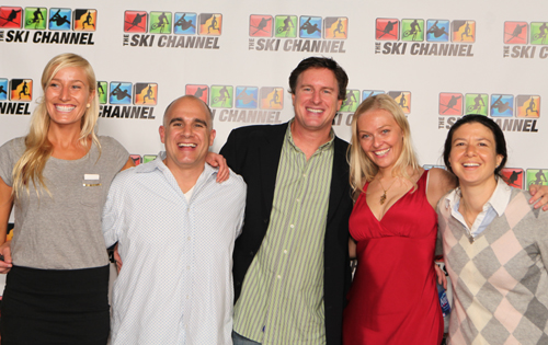 The Ski Channel Crew with Sinah Hoenig (second from right)